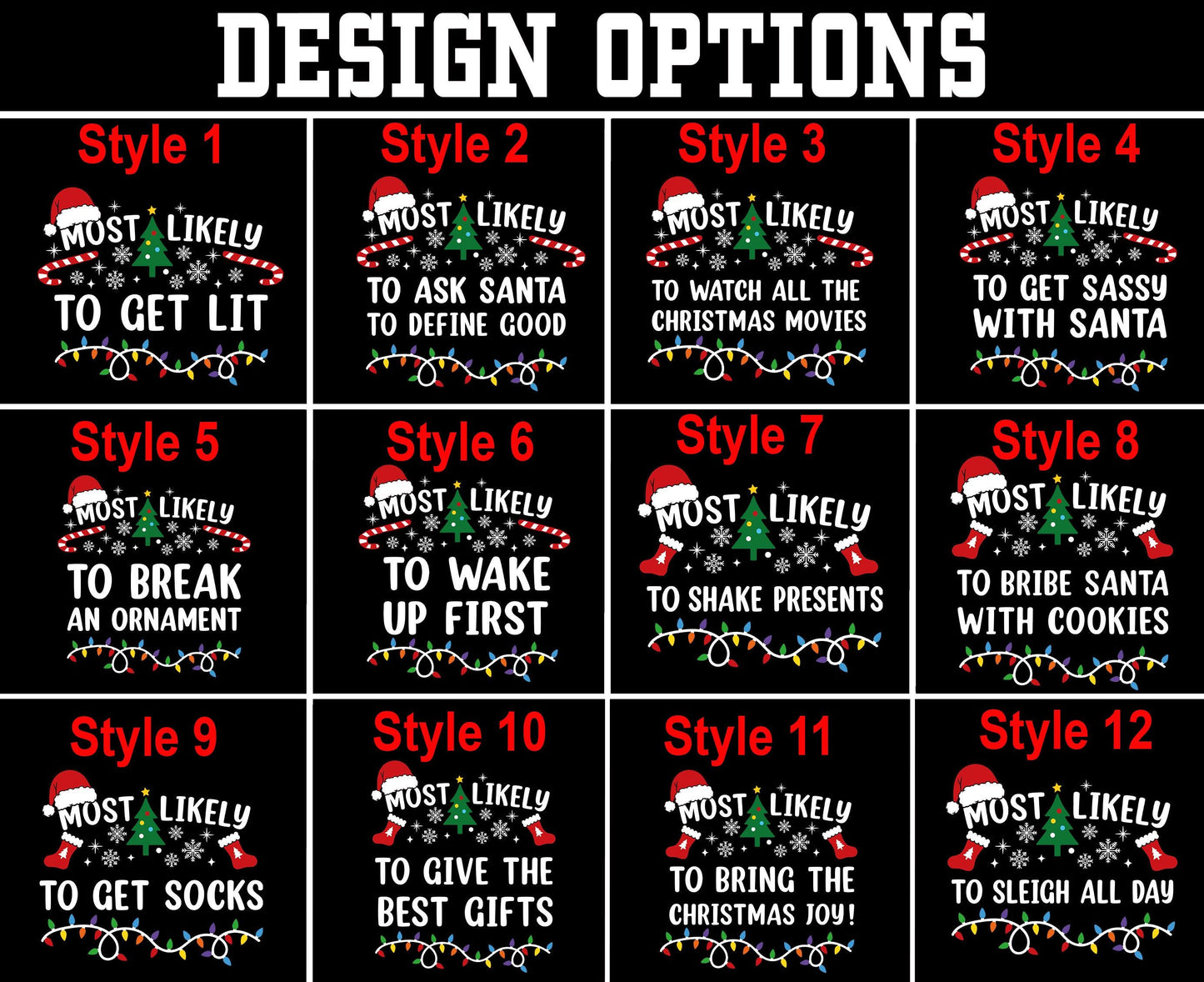 Christmas 2024 Party Tees.