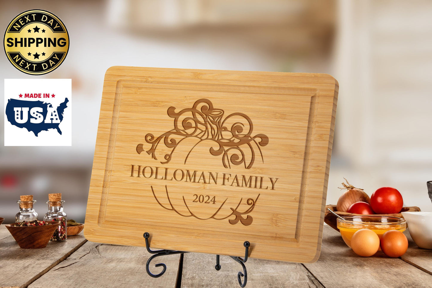 Family Thanksgiving Cutting Board