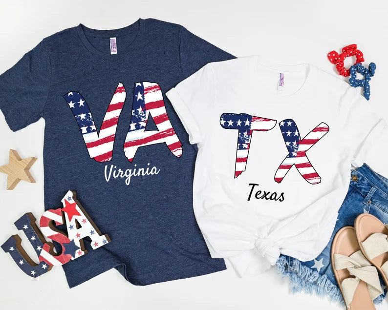 USA States Shirt | All 50 States, 4th of July Gift, Independence Day Tee