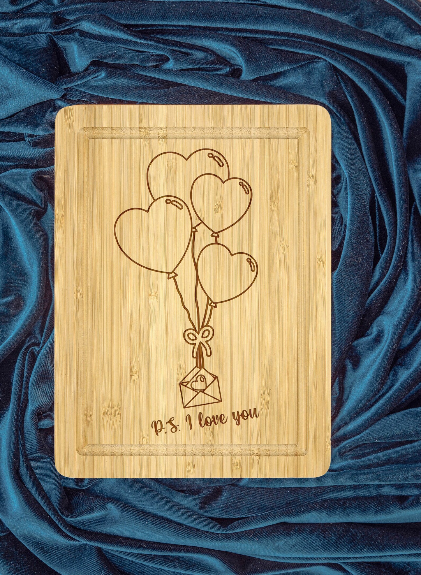 I Love U Cutting Board