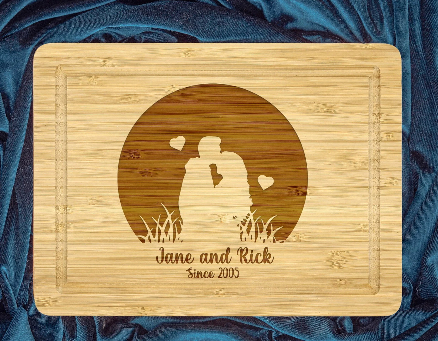 Personalized Couples Cutting Board