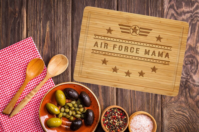 Air Force Mama Cutting Board