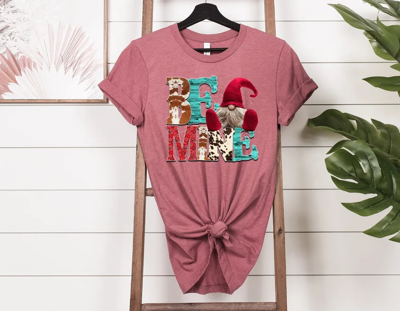 Be Mine Gnome Valentines Day Shirt