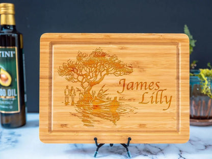 Personalized Family Tree Cutting Board - Perfect for Mom, Grandma, and Couples