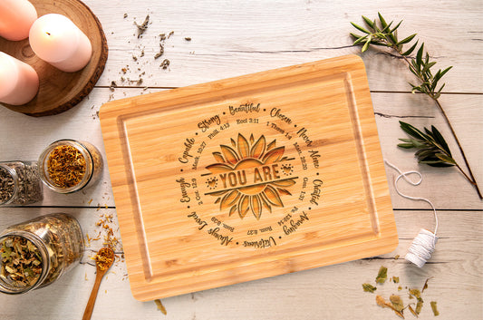 Self-Love Cutting Board – Christian Encouragement & Empowerment Edition