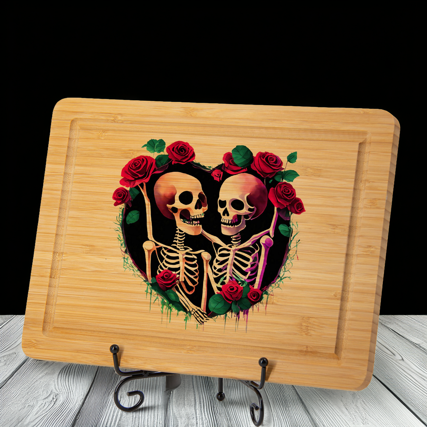 Skeleton Love Cutting Board – Halloween Sublimation Edition