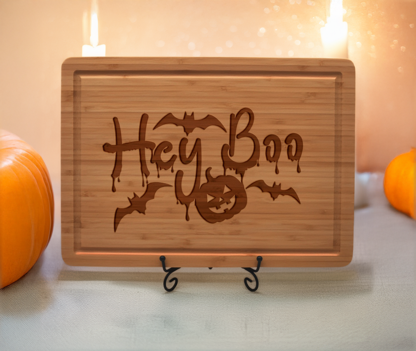 Hey Boo Engraved Cutting Board