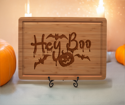 Hey Boo Engraved Cutting Board