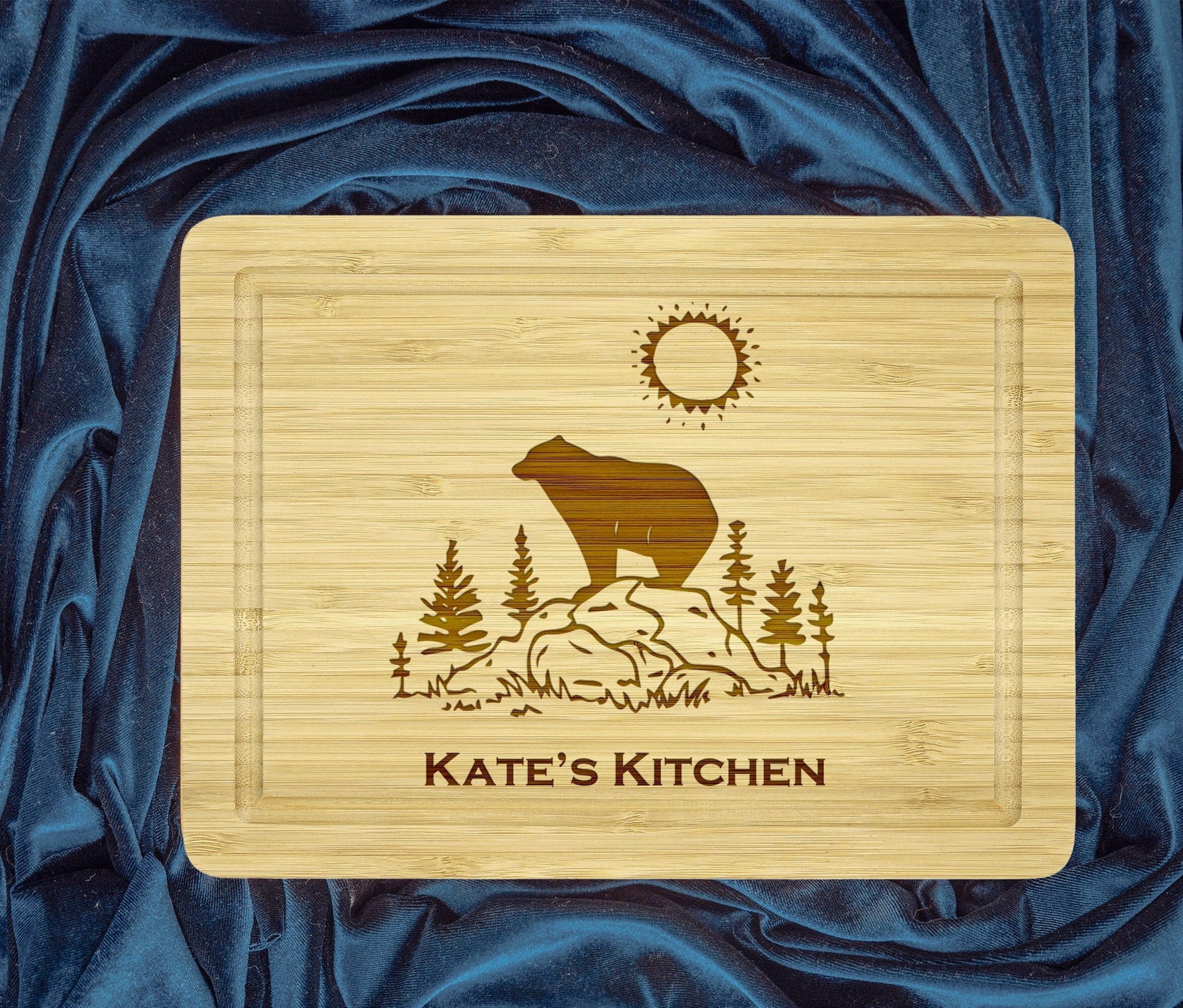 Camping Cutting Board, Personalized Camping Board, Family Cutting Board, Mama Bear Board, Engraved Camping Board Gift, Kitchen Decor Gift