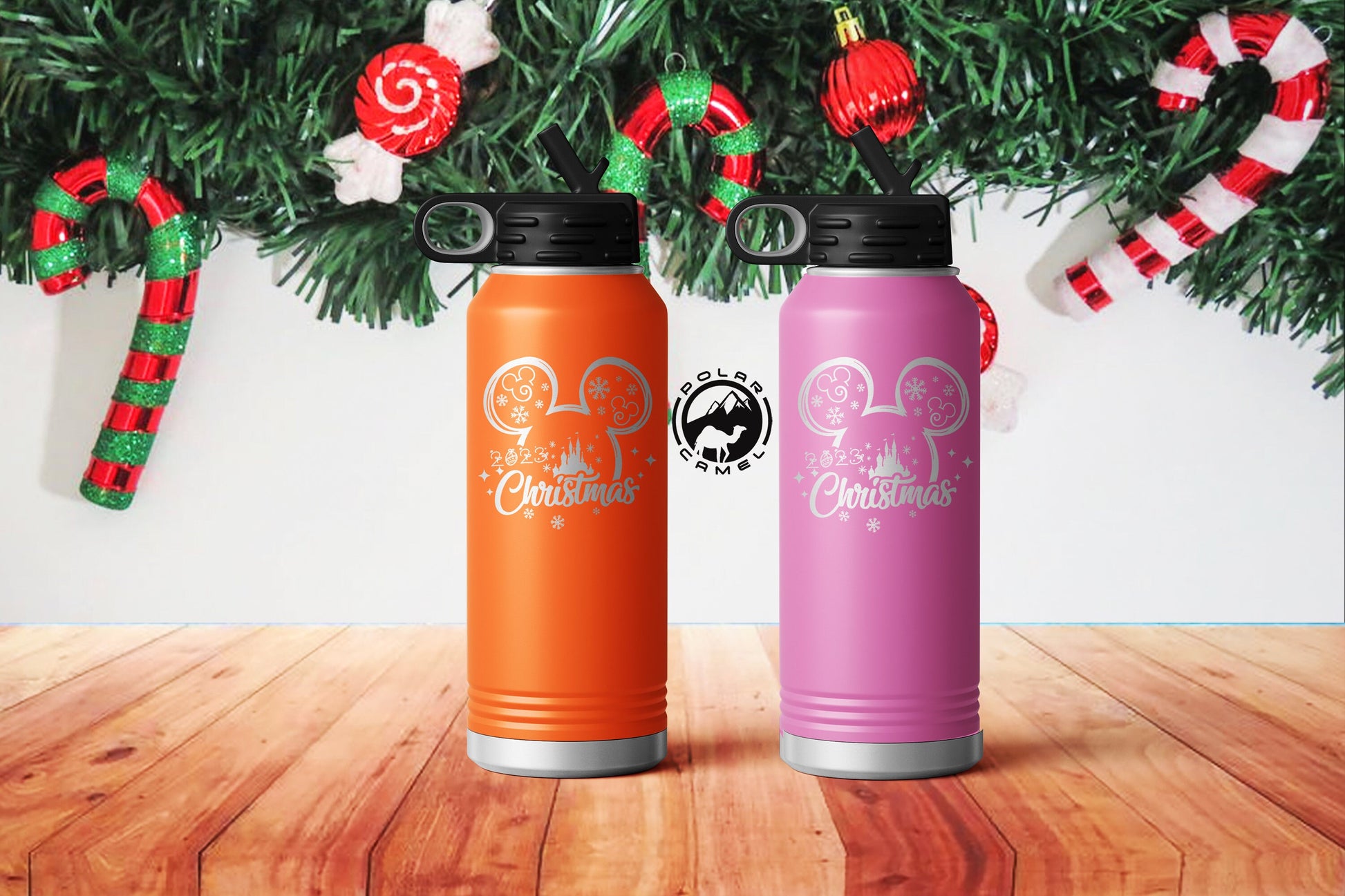 Custom Christmas Tumbler, Xmas Tumbler, Gifts For Christmas, Disney Gifts, Christmas Wine Mug, Christmas Water Bottle, Christmas Disney Gift