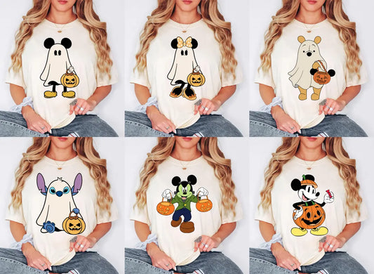 Comfort Colors Mickey & Minnie Halloween Couple Shirts