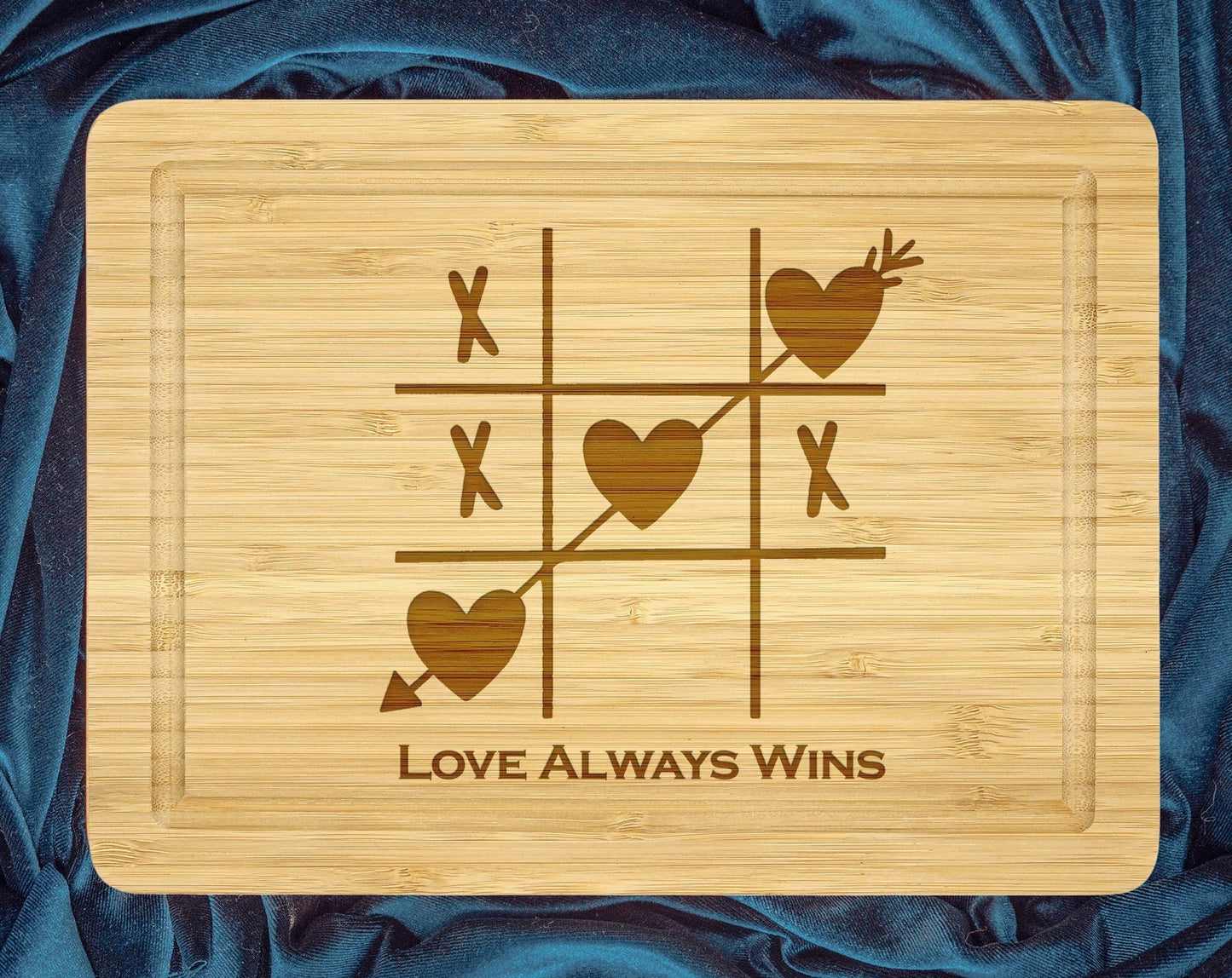 Love Always Wins Cutting Board, Gift for couples, Gift For Lovers, Custom Anniversary Gifts, Wedding or Engagement Board, Valentine Gift