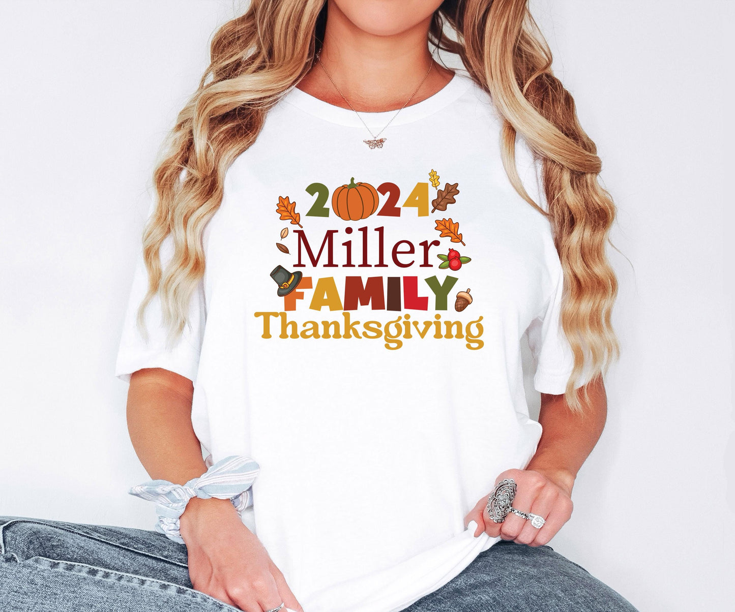 Custom Family Name Thanksgiving Shirts, Thanksgiving Dinner Shirt, Comfort Colors Pumpkin Family Shirt, Matching Thanksgiving Shirts