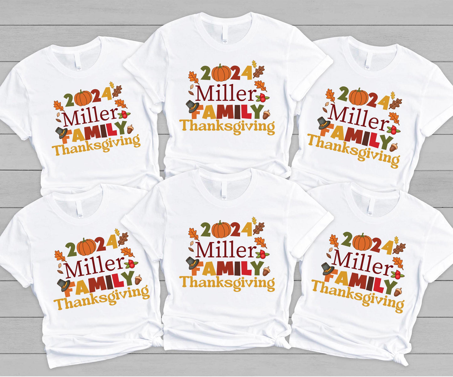 Custom Family Name Thanksgiving Shirts, Thanksgiving Dinner Shirt, Comfort Colors Pumpkin Family Shirt, Matching Thanksgiving Shirts