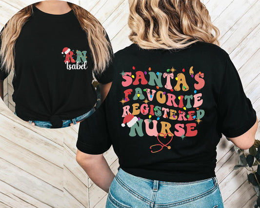 Custom Christmas Nurse Shirt.