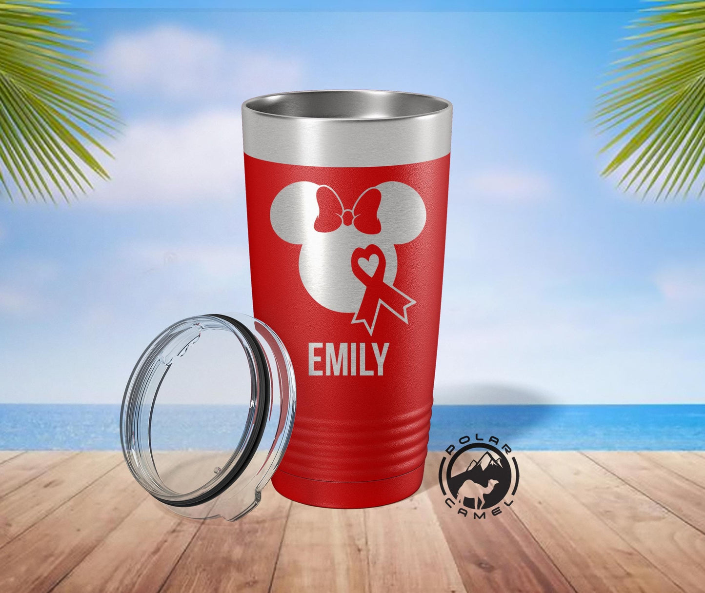 Disney Cancer Tumbler, Breast Cancer Awareness Gift, Cancer Survivor Mug.