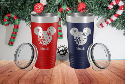 Personalized Christmas Disney Tumbler, Disney Gift For Christmas, Christmas Wine Mug, Kids Christmas Gift, Funny New Year Gifts For Kids