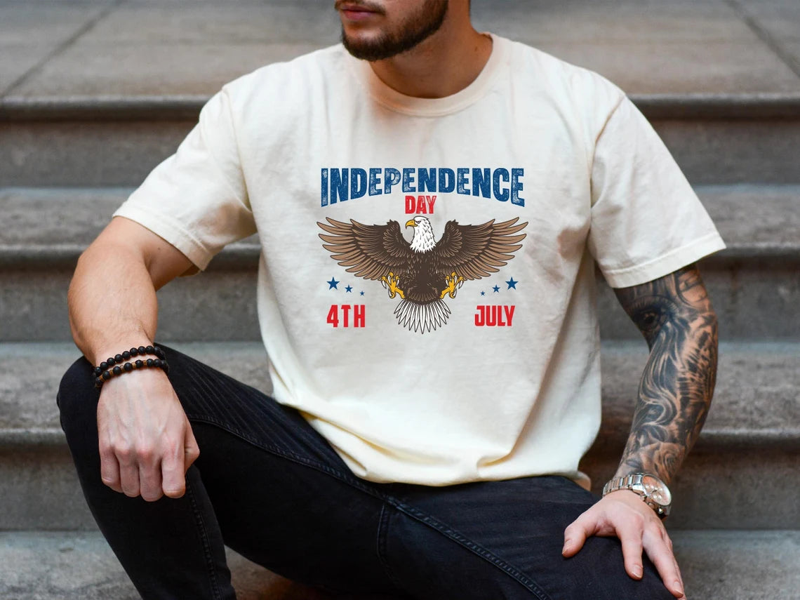 Independence Day Shirt, 4th of July Eagle Shirt, American Eagle Shirt, 4th of July Comfort Colors Tees, Gift For American, Memorial Day Gift