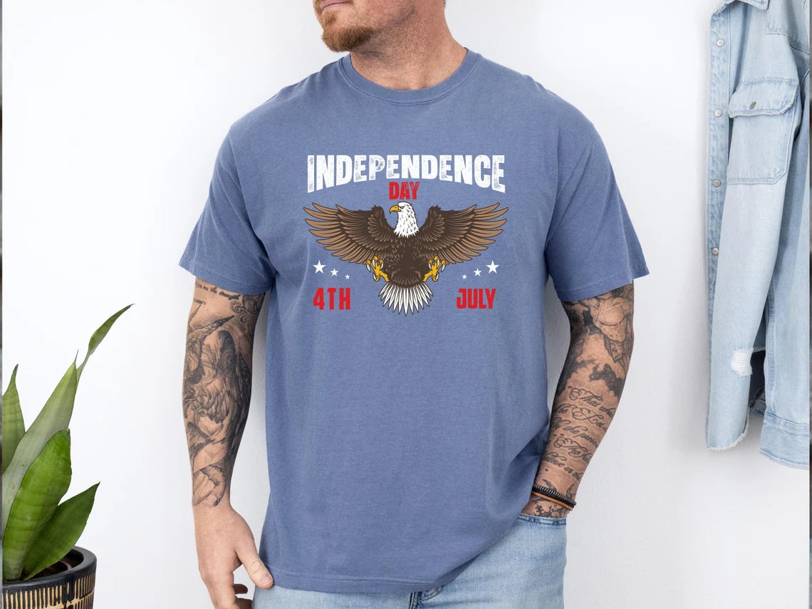 Independence Day Shirt, 4th of July Eagle Shirt, American Eagle Shirt, 4th of July Comfort Colors Tees, Gift For American, Memorial Day Gift