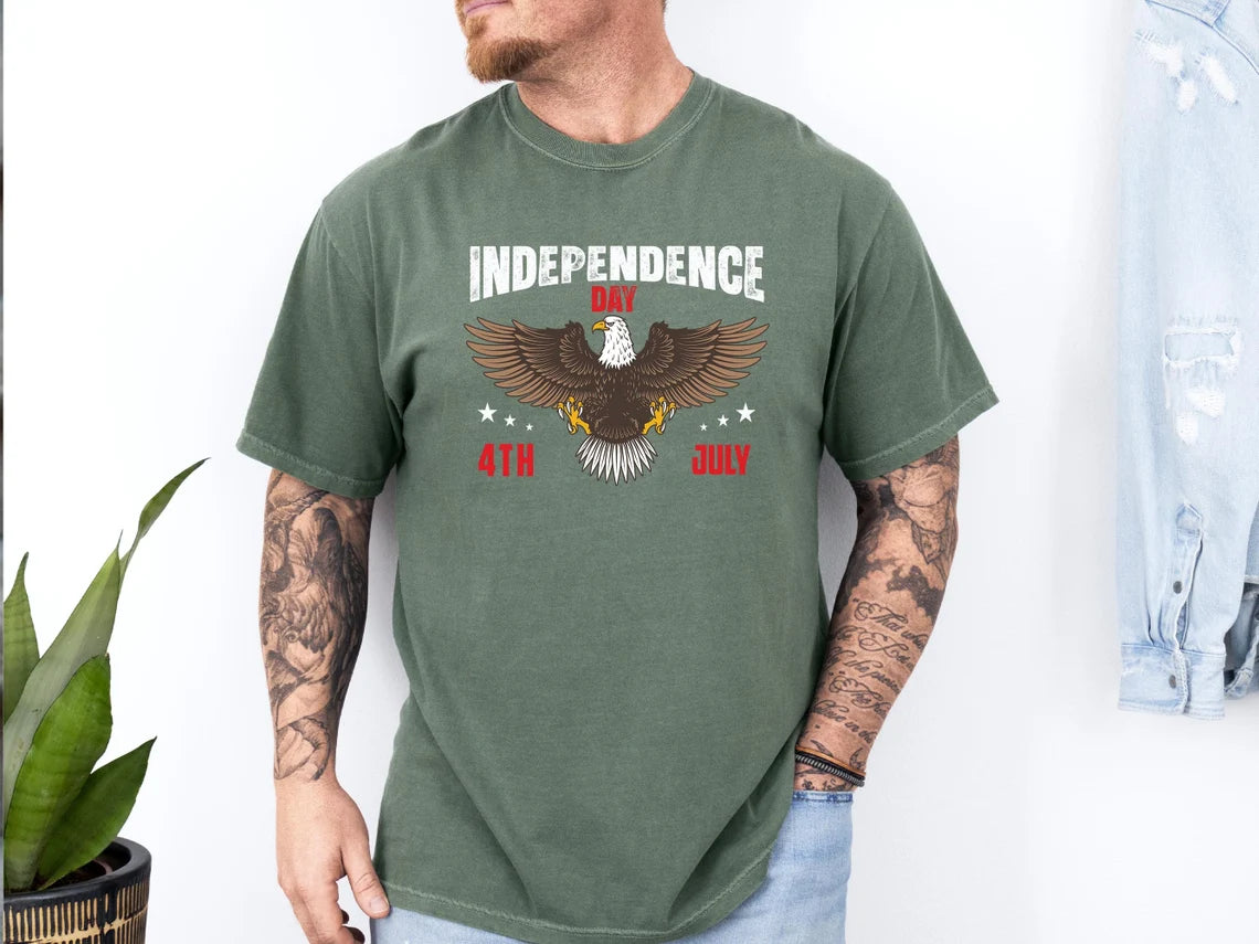 Independence Day Shirt, 4th of July Eagle Shirt, American Eagle Shirt, 4th of July Comfort Colors Tees, Gift For American, Memorial Day Gift