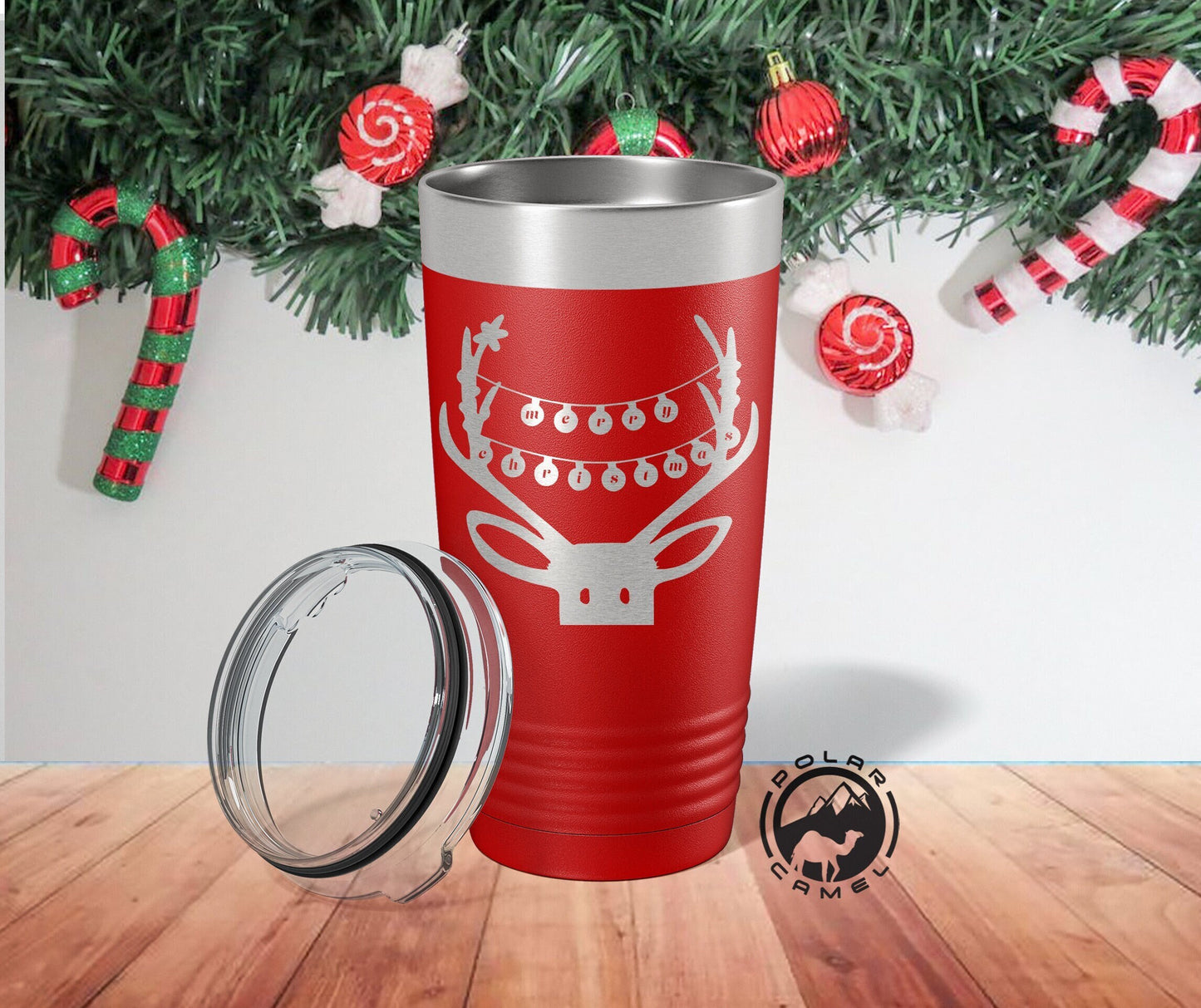 Merry Christmas Tumbler, Engraved Unique Gift Ideas, Christmas Deer Tumbler, Custom Xmas Coffee Cup, Christmas Wine Mug, Gift For Christmas