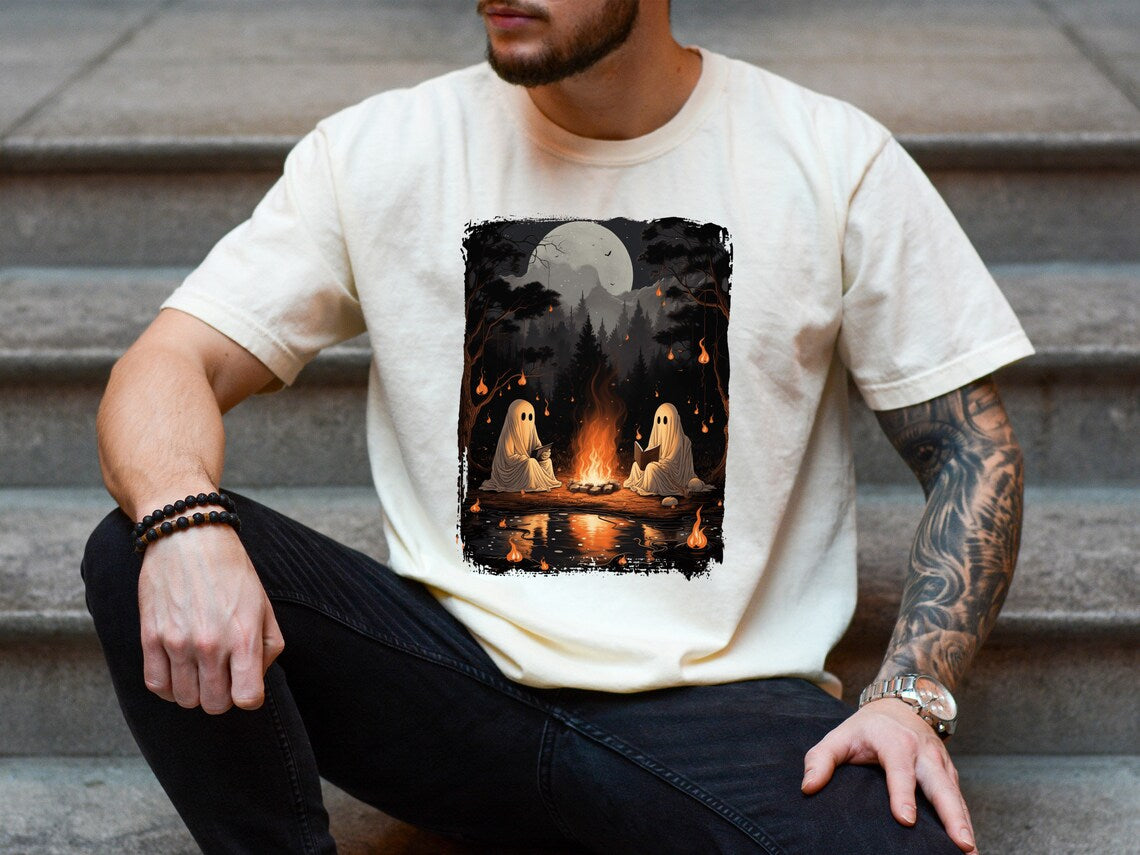 Halloween Ghost Comfort Colors Shirt