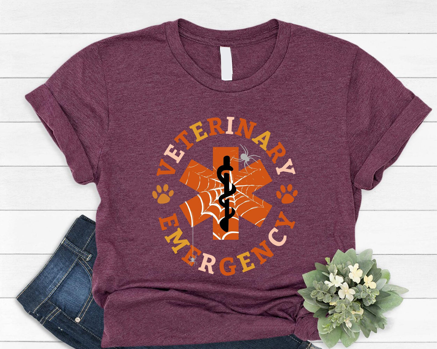 Halloween Veterinary Emergency Shirt, Vet Tech Halloween Shirt, Halloween Veterinarian Gift, Spooky Veterinarian Shirt, Spooky Season Shirt.