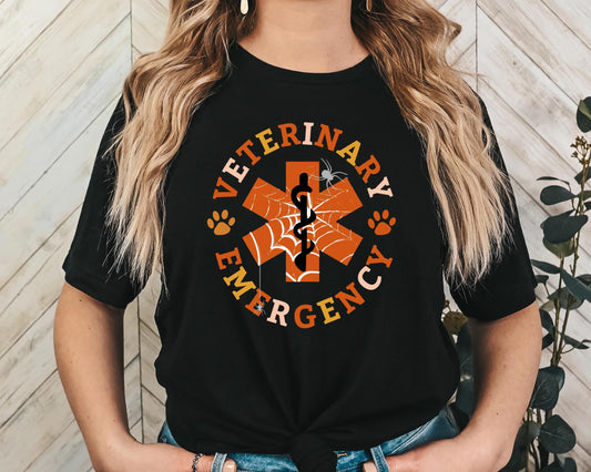 Halloween Veterinary Emergency Shirt, Vet Tech Halloween Shirt, Halloween Veterinarian Gift, Spooky Veterinarian Shirt, Spooky Season Shirt.