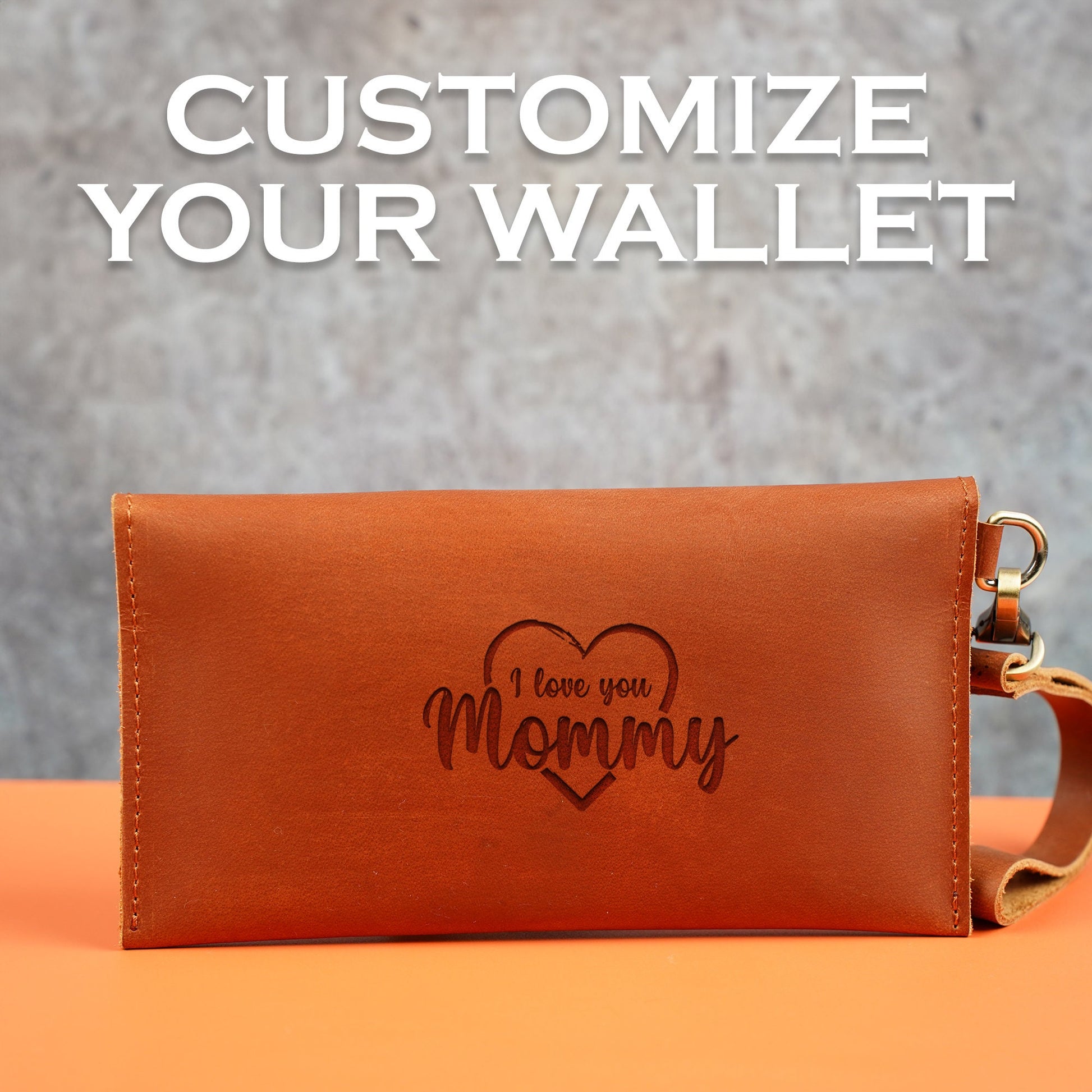 I Love You Mommy Wallet, Personalized Mom Wallet, Mothers Day Wallet, Leather Women Wallet, Gift For Mothers Day, Birthday Gift for Mommy.