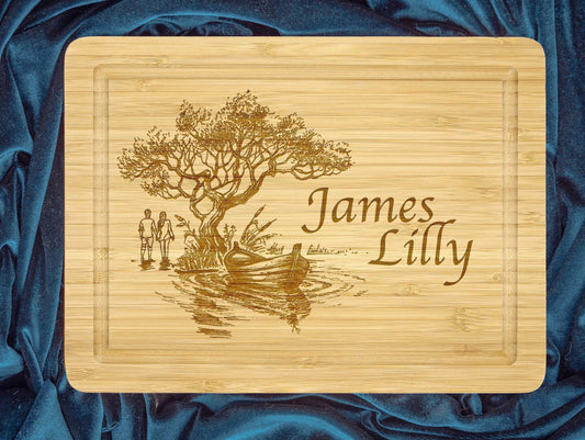 Personalized Couples Cutting Board