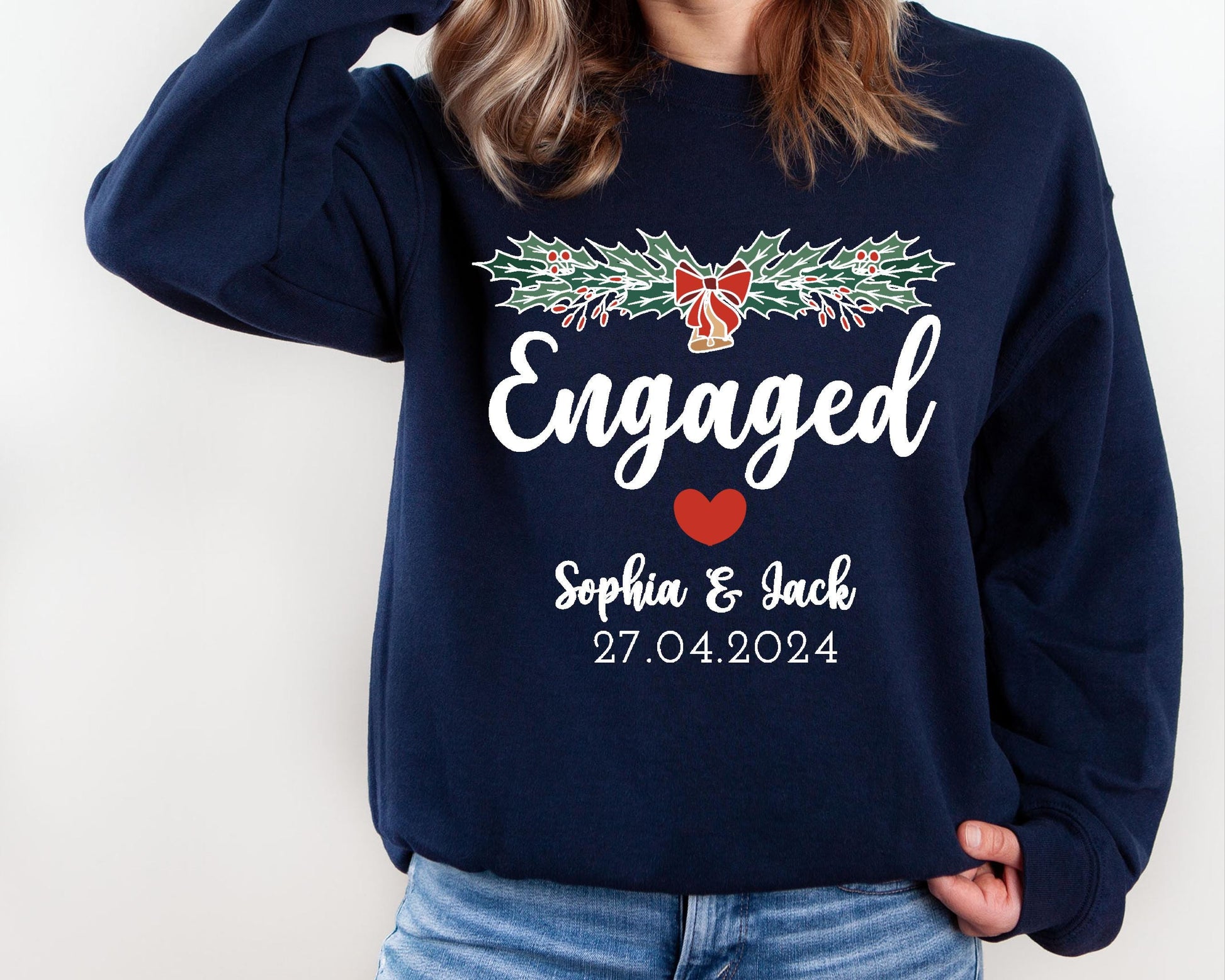  Personalized Engagement Graphic Pullover