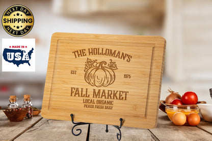 Personalized Fall Market Decor