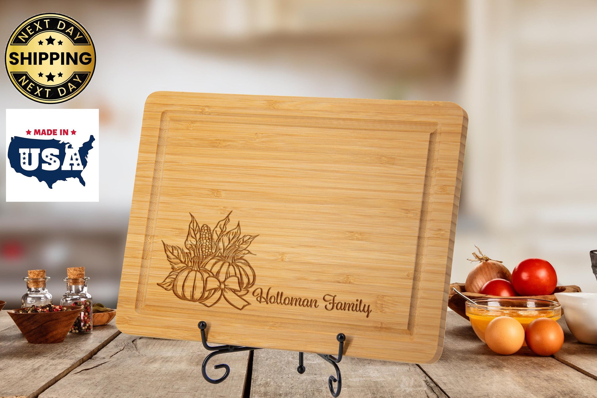 Personalized Thanksgiving Serving Board