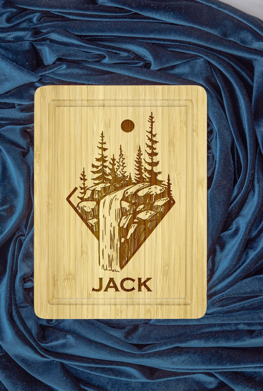 Camping Cutting Board, Personalized Traveler Cutting Board, Adventurer Board Gift, Camping Decor, Engraved Camping Board Gift, Camper Gift