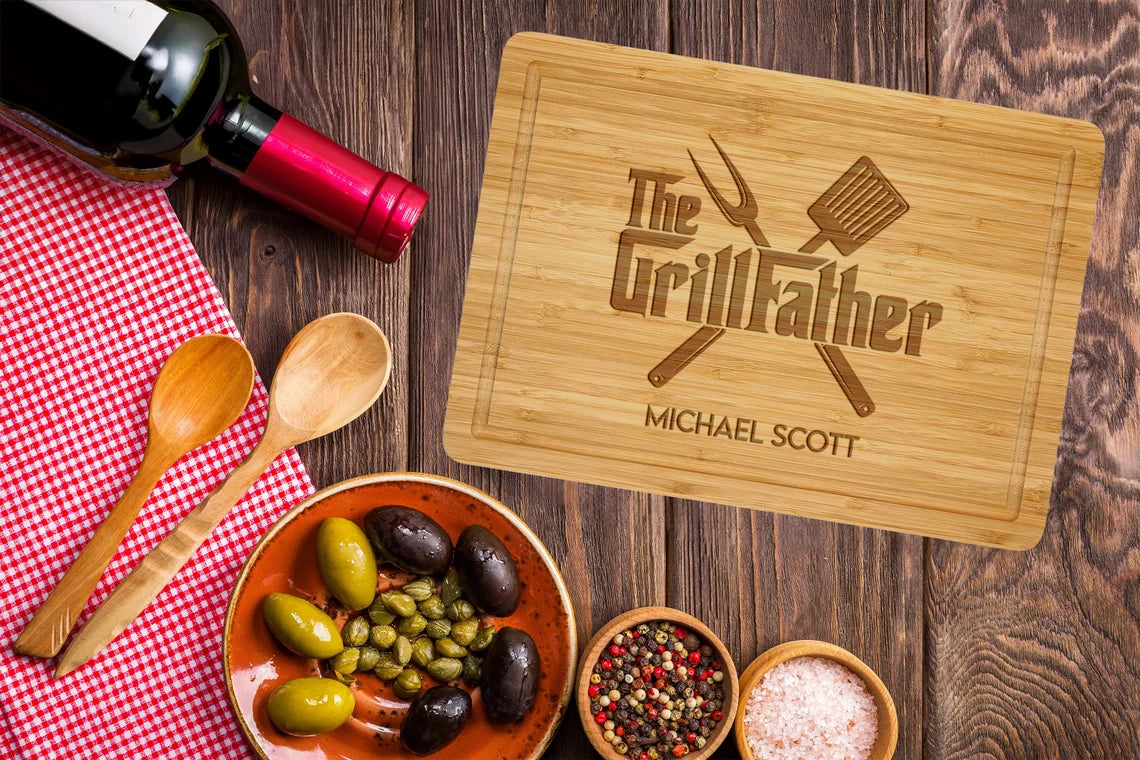 Personalized bamboo cutting board