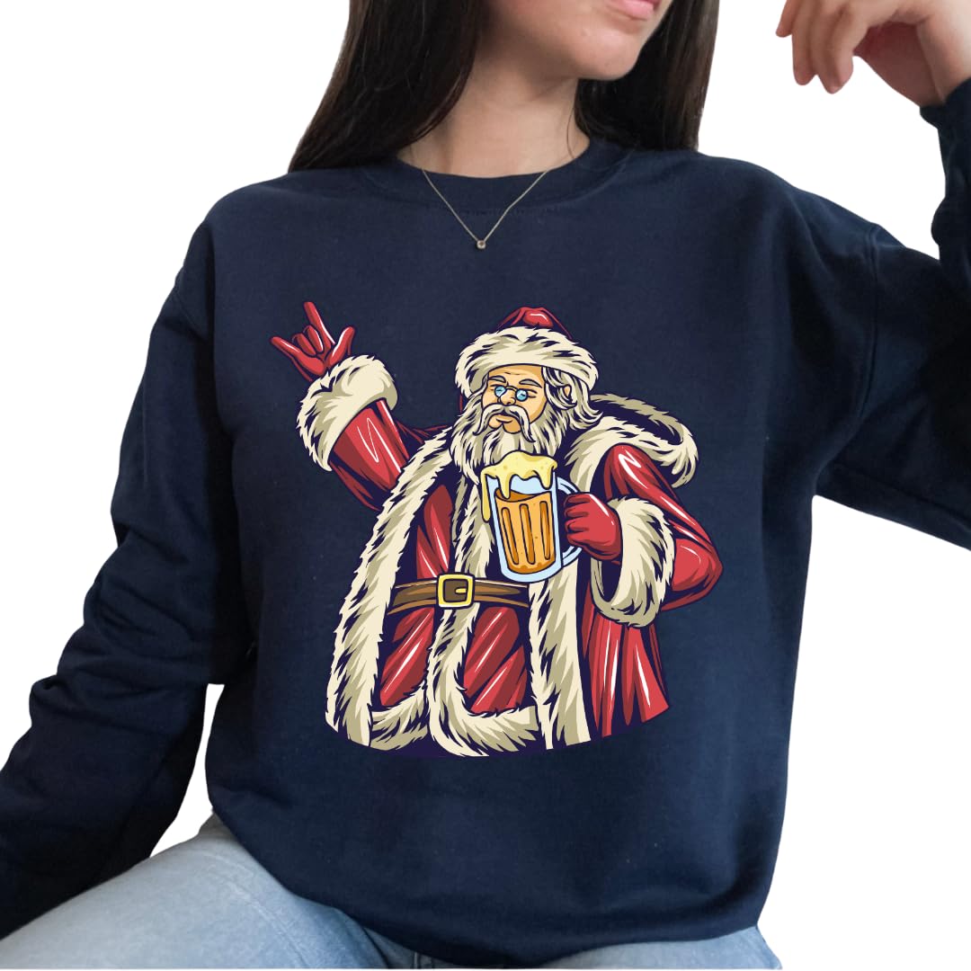 Santa Beer Sweatshirts