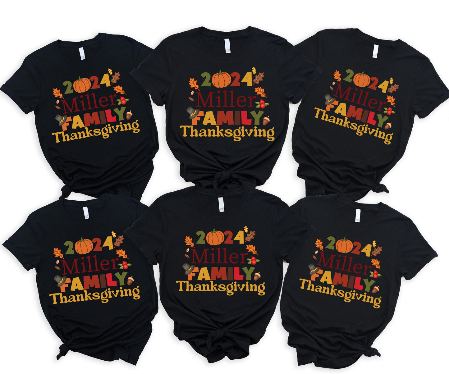 Custom Family Name Thanksgiving Shirts, Thanksgiving Dinner Shirt, Comfort Colors Pumpkin Family Shirt, Matching Thanksgiving Shirts