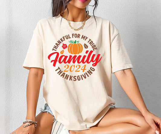 Family Thanksgiving 2024 Shirts, Comfort Colors Pumpkin Family Shirt, Thanksgiving Dinner Shirt, Matching Thanksgiving Shirt, Autumn Shirts