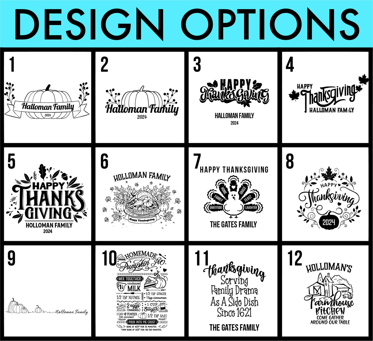 Thanksgiving Serving Board design options