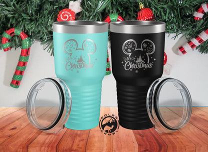 Custom Christmas Tumbler, Xmas Tumbler, Gifts For Christmas, Disney Gifts, Christmas Wine Mug, Christmas Water Bottle, Christmas Disney Gift