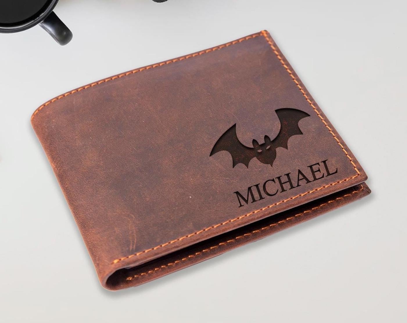 halloween custom engraved wallet