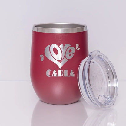 Personalized Love Tumbler: Custom Name and 40th Birthday Gift for Fall Parties!