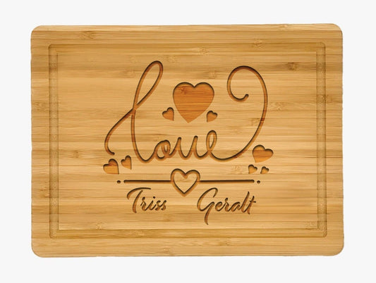 I Love You Forever: Personalized Cutting Board for Love