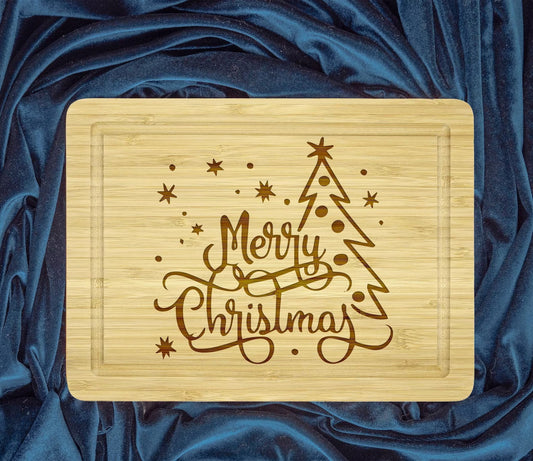 Merry Christmas Cutting Board - Perfect Family Holiday Gift