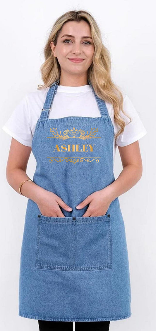 Personalized Denim Apron