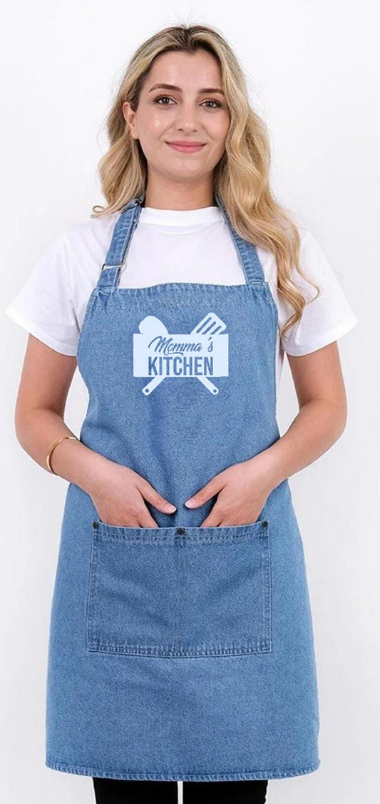 Mama's Kitchen Personalized Denim Apron