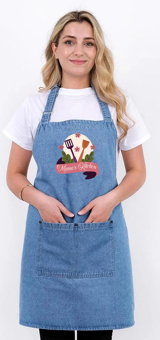 Mama's Kitchen Customized Denim Apron