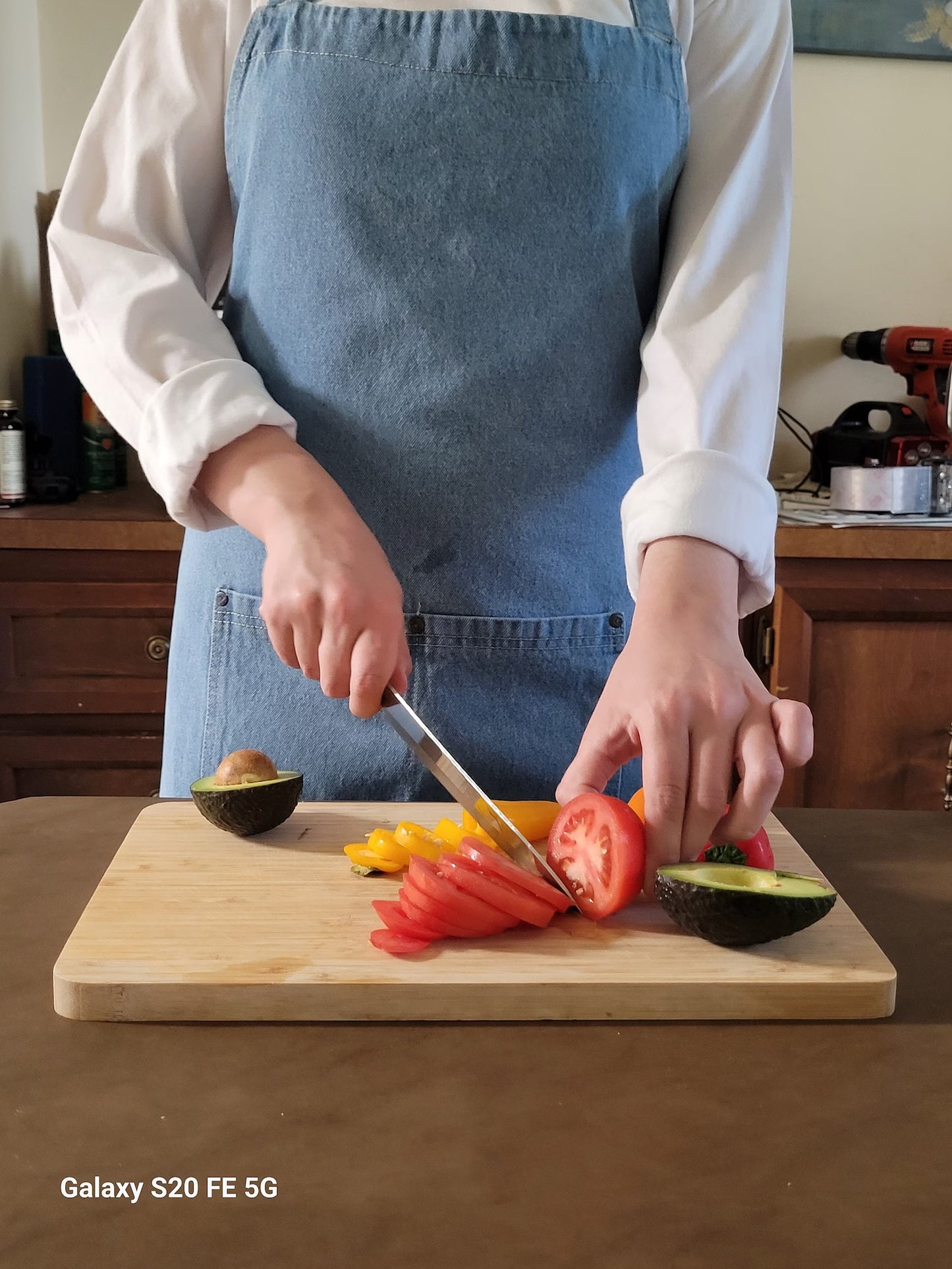 Personalized Denim Apron with Pockets