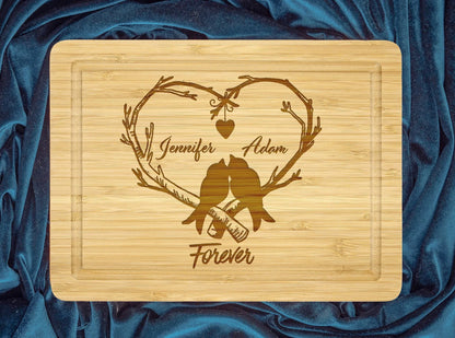 Personalized Couples Cutting Board