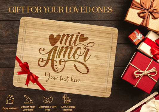 Mi Amor Cutting Board Romantic Valentine's Gift